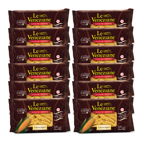 Le Veneziane Corn Pasta Tubetti Rigati - 3