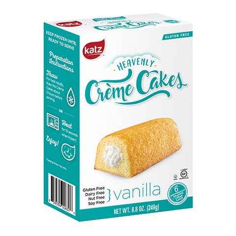 Katz Gluten Free Heavenly Creme Cakes, Vanilla