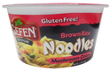 Gefen Brown Rice Noodle Bowl, Mushroom Onion - 1