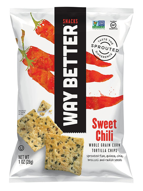 Way Better Snacks, Sweet Chili Tortilla Chips - 1oz Bags