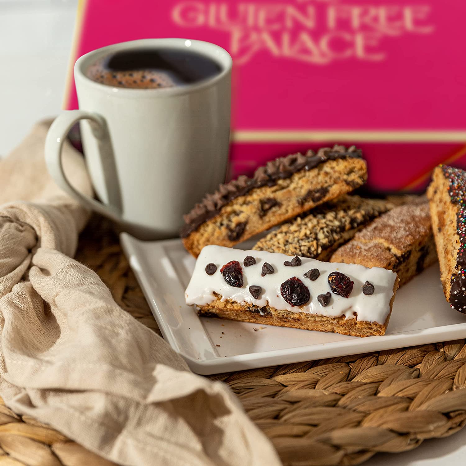 Gluten Free Palace Biscotti Gift Basket (Medium) 8 Flavor