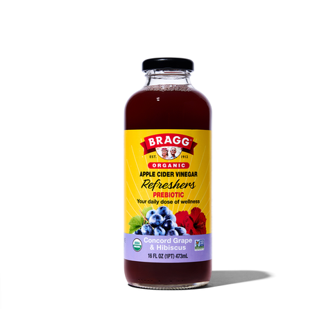 Bragg's Organic Apple Cider Vinegar Refresher, Concord Grape & Hibiscus